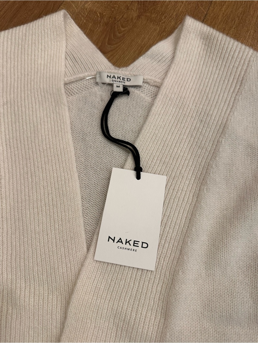 Naked cashmere Cream Open-Front Ribbed Pocket Cardigan - Picture 14 of 14